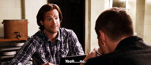 sam and dean judgy 50 shades banter''' by mooseleys